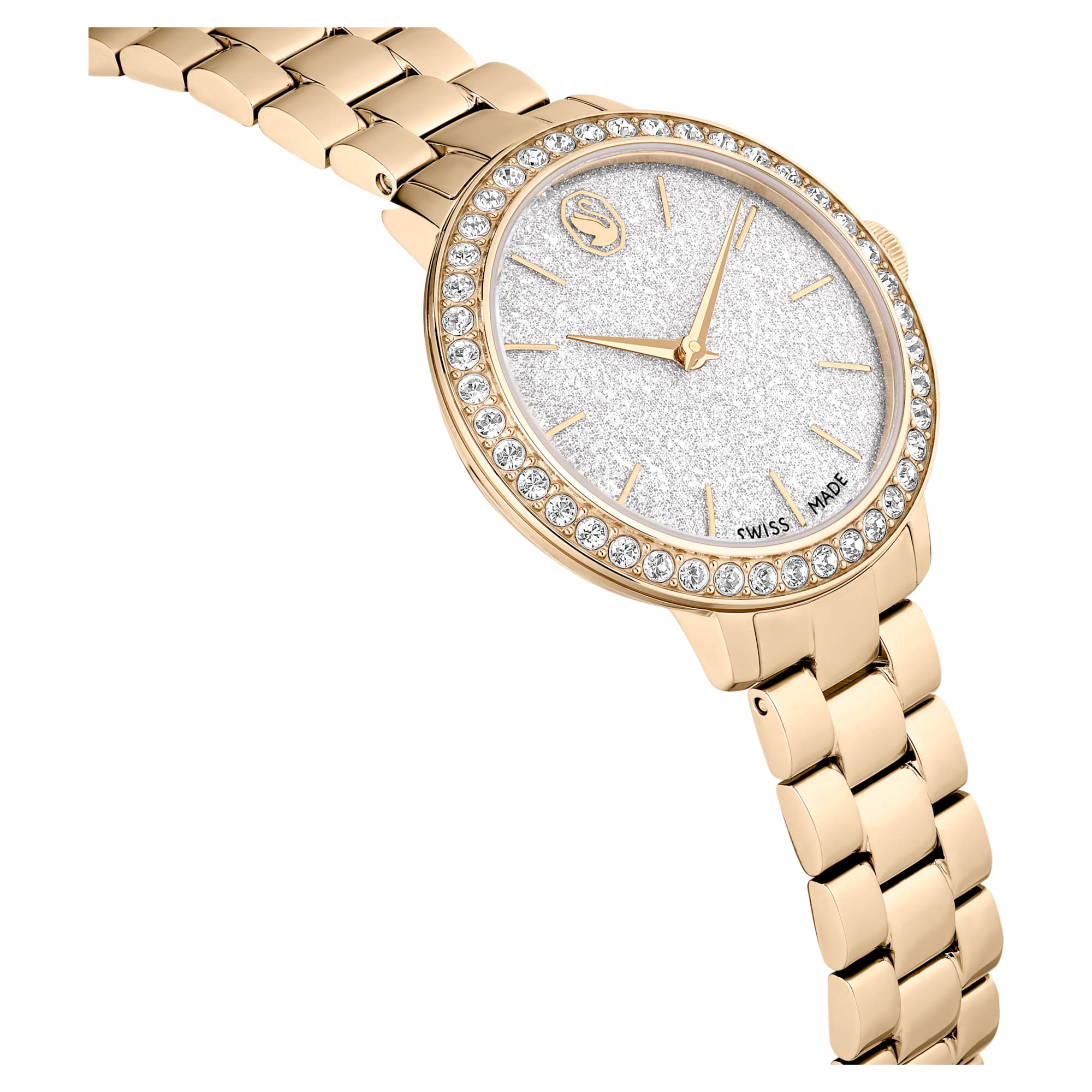 Watch Swiss Made, Metal bracelet, Gold tone, Champagne gold-tone finish - Image 5