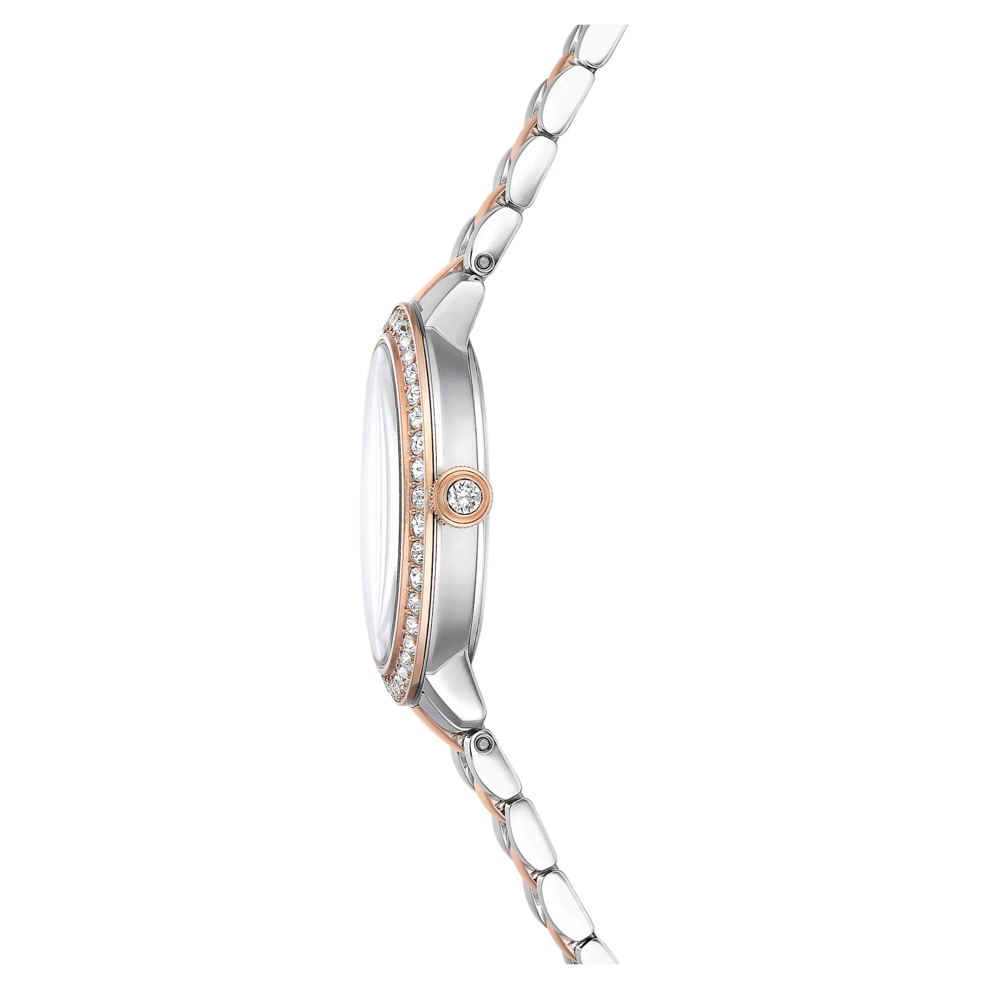 Watch Swiss Made, Metal bracelet, Silver tone, Rose gold-tone finish - Image 6