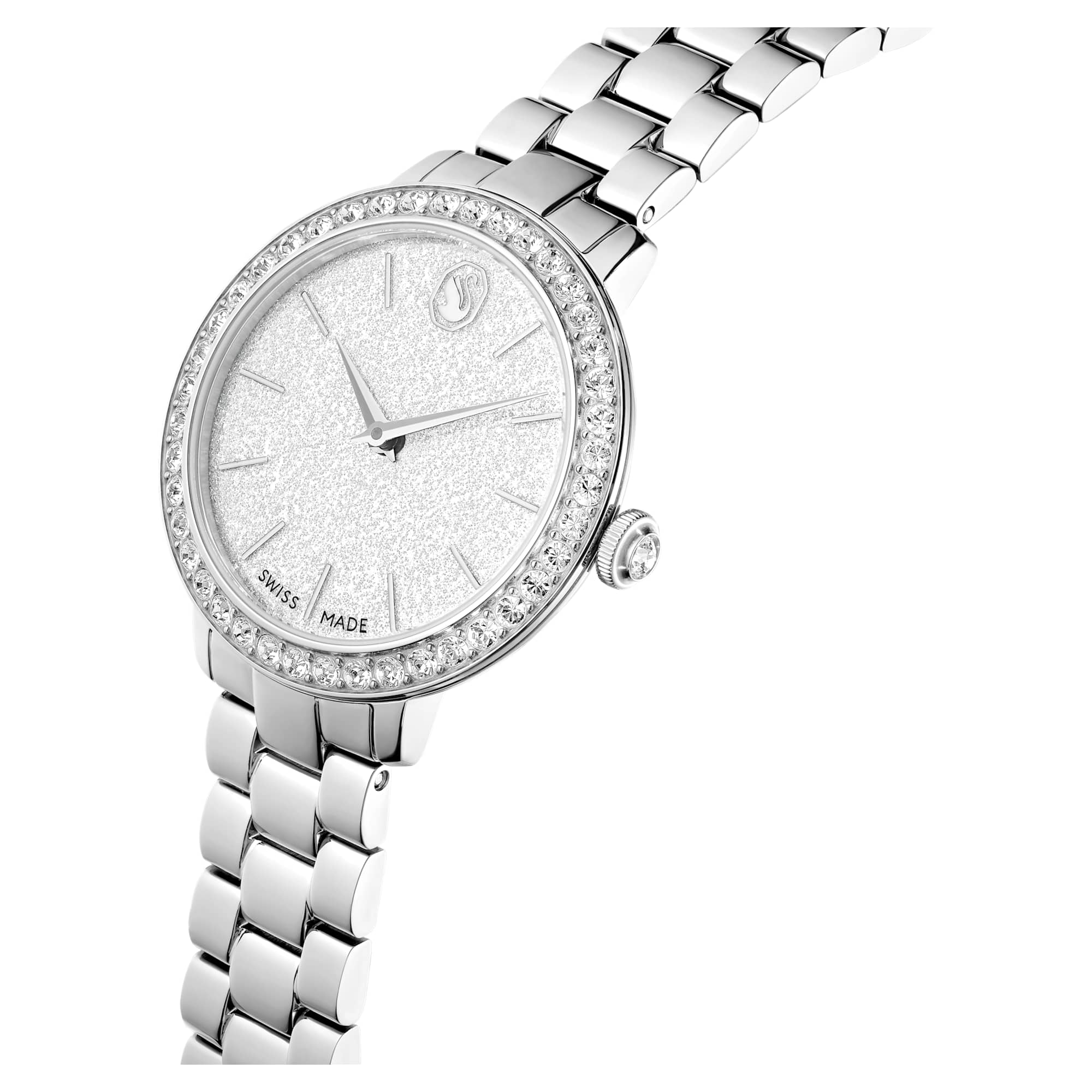Watch Swiss Made, Metal bracelet, Silver tone, Stainless steel - Image 4